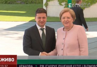 Президнт Зеленський і канцлер Меркель