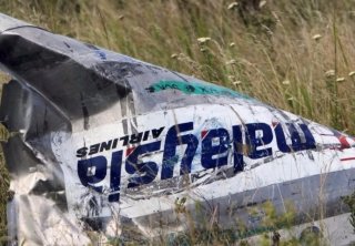 Залишки збитого російським "Буком" літака